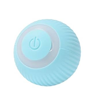 Brinquedo Bola Elétrica Interativa para Gatos e Cães – Rotação Automática USB Recarregável
