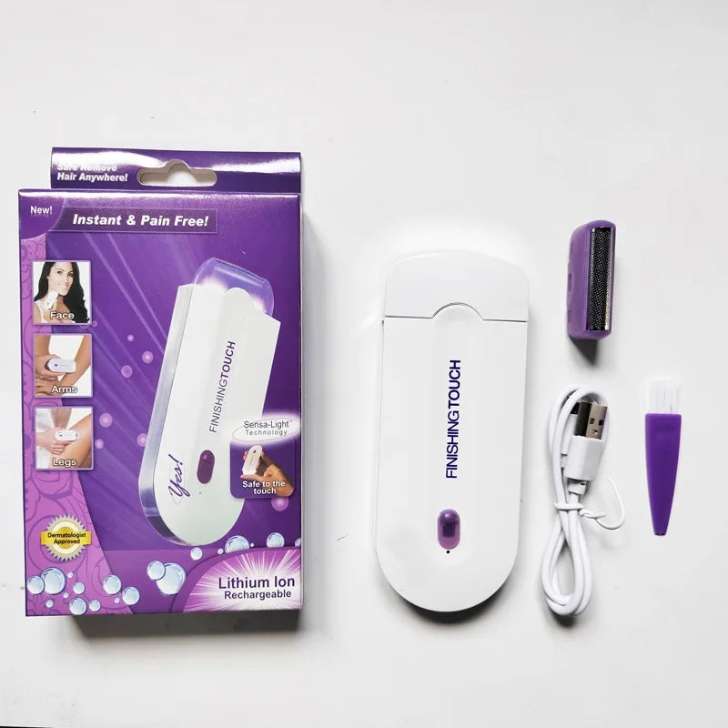 Depilador Elétrico Recarregável Facial e Corporal – Uso Masculino e Feminino