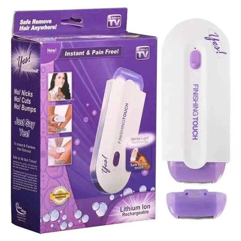 Depilador Elétrico Recarregável Facial e Corporal – Uso Masculino e Feminino