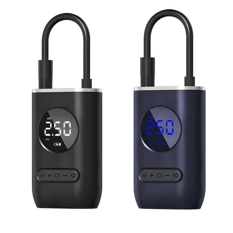 Compressor de Ar Portátil Digital Elétrico Ncher – Para Carro, Moto, Bike, Bola e Piscina Inflável