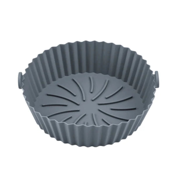 Forma de Silicone Quadrada 16x16cm com Alça – Assadeira para Air Fryer e Forno