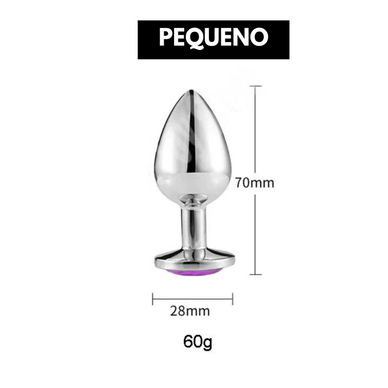 Plug Anal de Aço Inoxidável – Tamanhos P, M e G, Cores Variadas