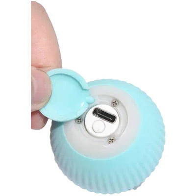 Brinquedo Bola Elétrica Interativa para Gatos e Cães – Rotação Automática USB Recarregável
