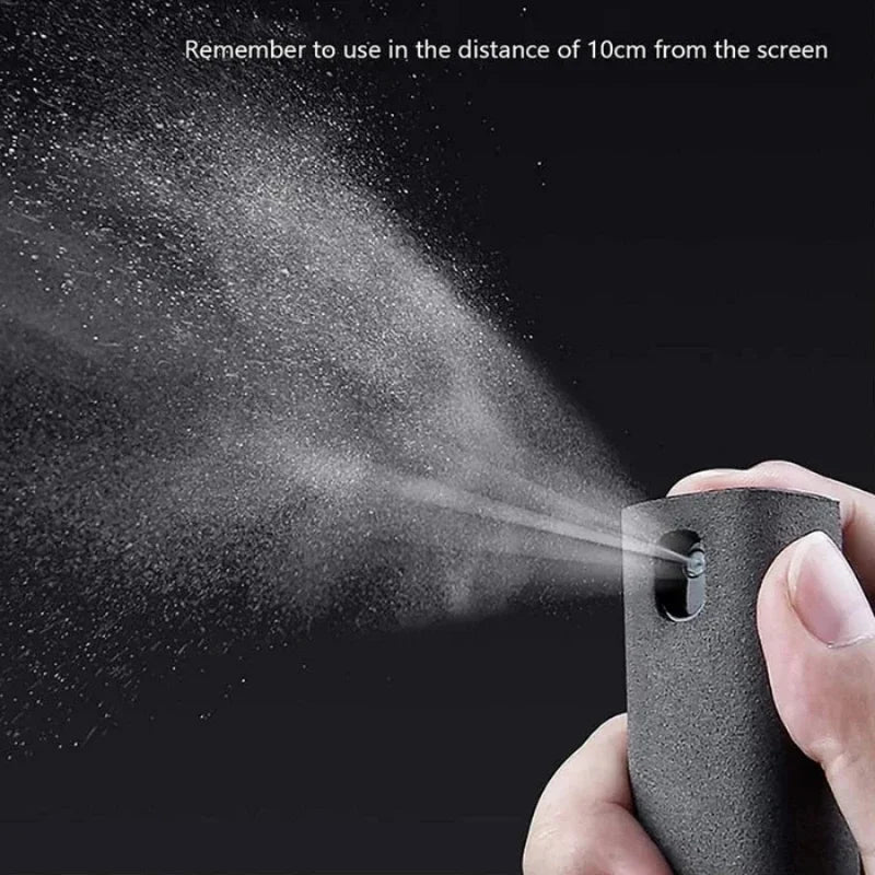 Spray de Limpeza 2 em 1 para Telas – Portátil e Eficiente