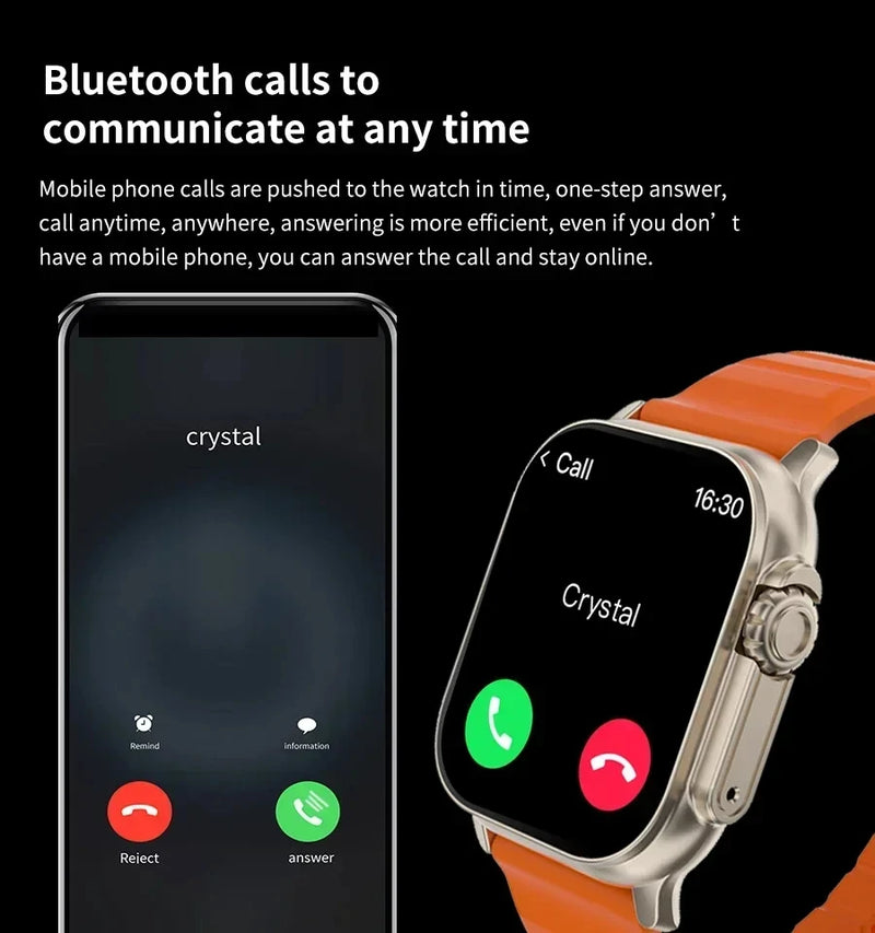 Smartwatch LAXASFIT T900 Ultra – Tecnologia, Estilo e Saúde no Seu Pulso
