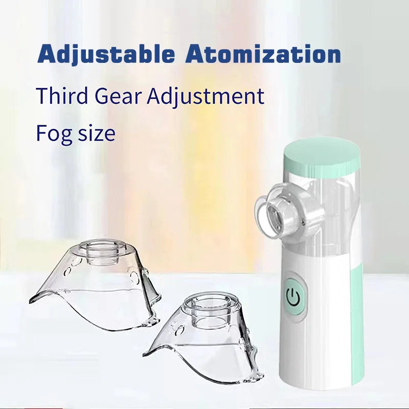 Nebulizador de Malha Silenciosa Portátil – Inalador Médico para Asma e Cuidados Respiratórios