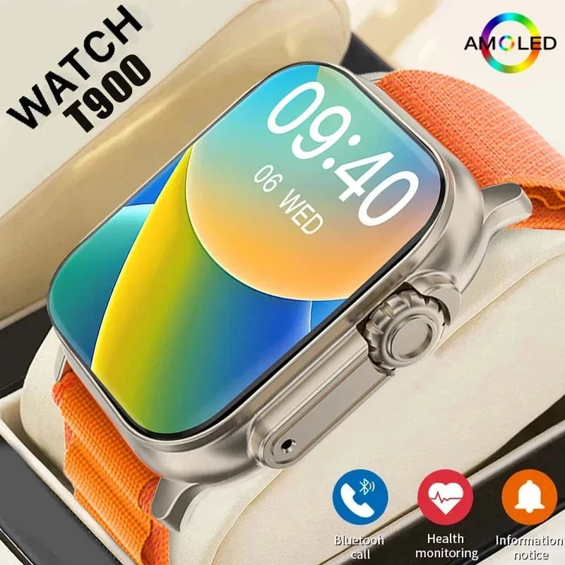 Smartwatch LAXASFIT T900 Ultra – Tecnologia, Estilo e Saúde no Seu Pulso