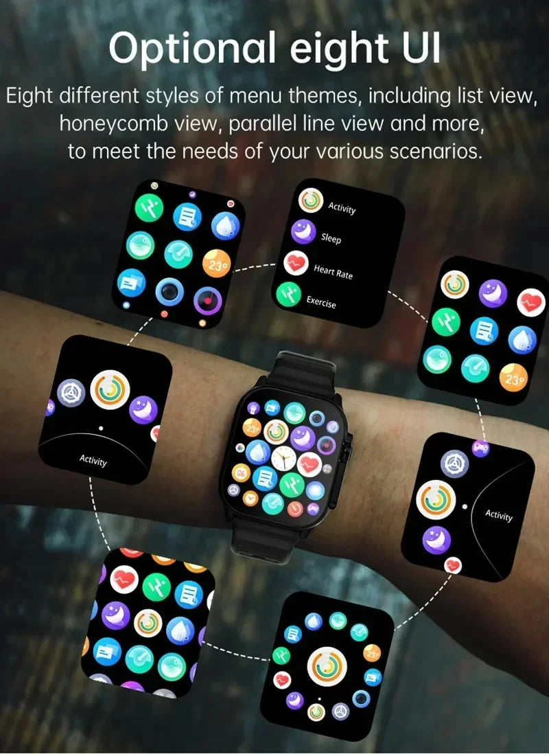 Smartwatch LAXASFIT T900 Ultra – Tecnologia, Estilo e Saúde no Seu Pulso
