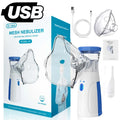 Nebulizador de Malha Silenciosa Portátil – Inalador Médico para Asma e Cuidados Respiratórios
