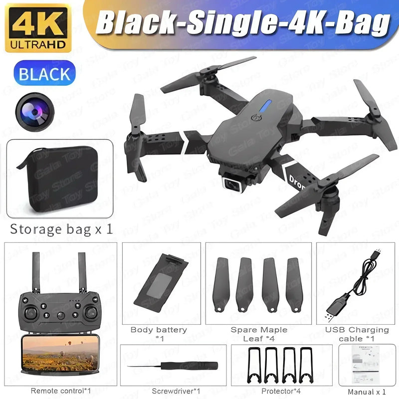 2024 New E88 Pro – Drone FPV WIFI com Câmera HD 4K/1080P