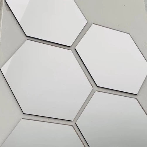 Kit 10 Espelhos Adesivos Decorativos Hexágonos