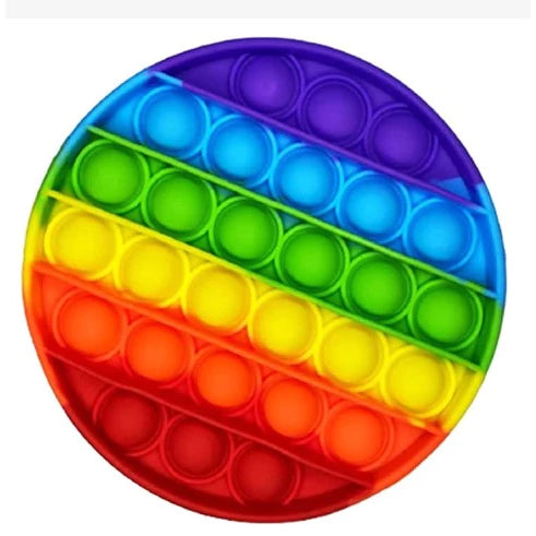 Push Pop It Unicórnio Arco-Íris – Brinquedo Sensorial de Silicone Antiestresse
