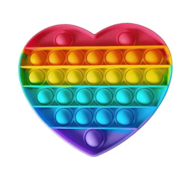 Push Pop It Unicórnio Arco-Íris – Brinquedo Sensorial de Silicone Antiestresse