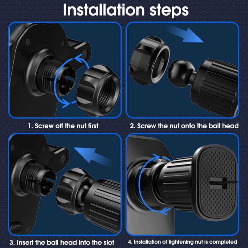 Suporte Veicular para Celular 360° Giratório Universal – Saída de Ar