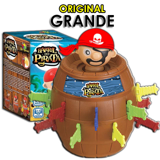 Brinquedo Infantil Barril do Pirata – Jogo Interativo Grande, Educativo e Divertido para Crianças