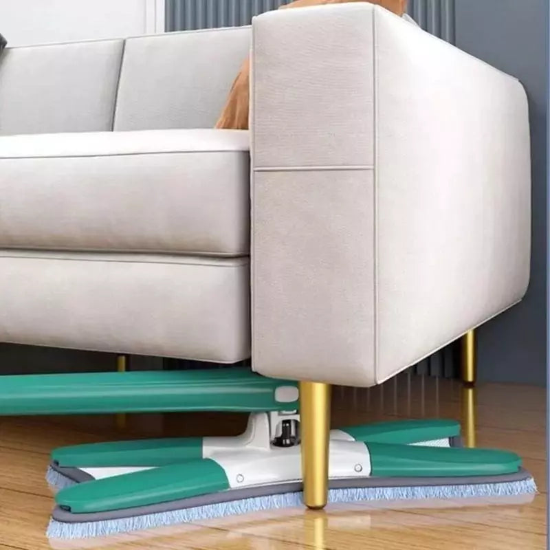 Esfregão Giratório 360° com Refil – Lava e Seca, Torção Automática, Microfibra Multiuso para Limpeza de Pisos e Cozinha