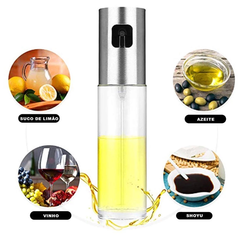 Spray Borrifador de Azeite e Vinagre em Vidro 100ml