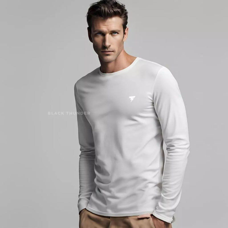 Camisa Térmica Masculina Manga Longa UV 50+ Segunda Pele para Esportes