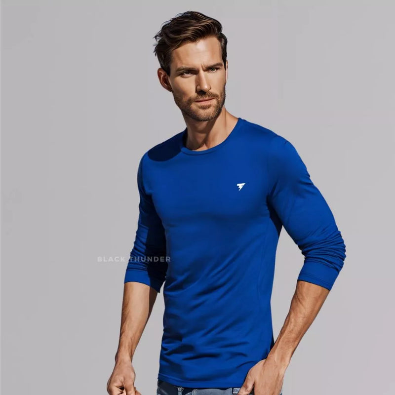 Camisa Térmica Masculina Manga Longa UV 50+ Segunda Pele para Esportes
