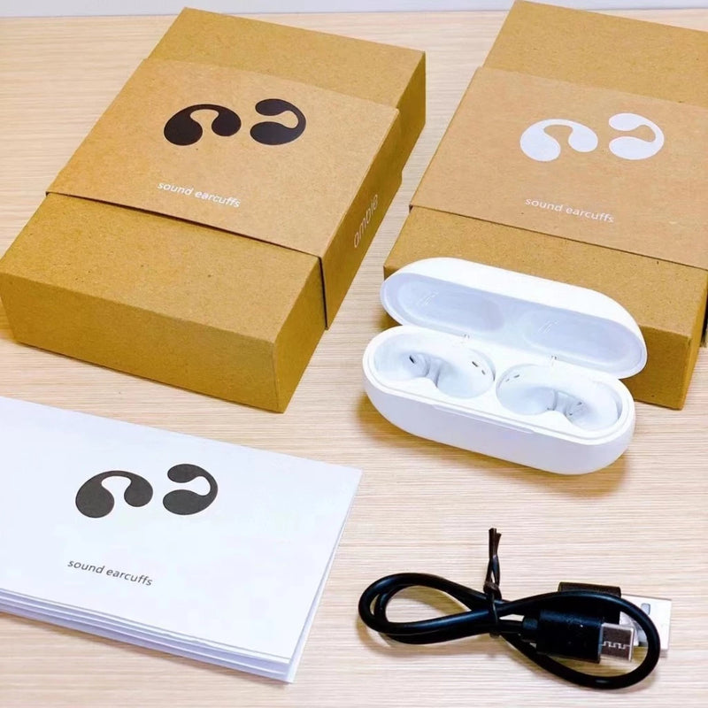 Fone de Ouvido Bluetooth Earcuffs TWS – Condução Óssea Sem Fio