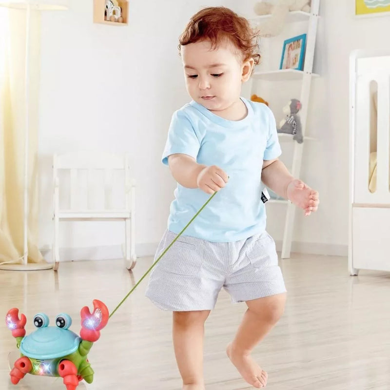 Brinquedo Caranguejo Musical Infantil – Som, Luz e Movimento para Bebês