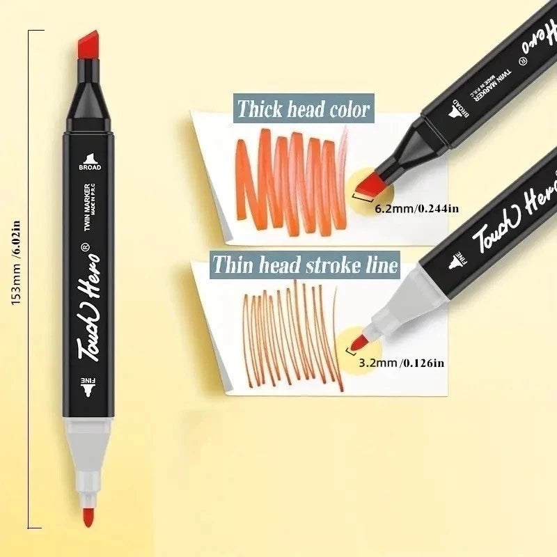 Conjunto de Canetas Artísticas Dupla Ponta Aquarela – Até 168 Cores