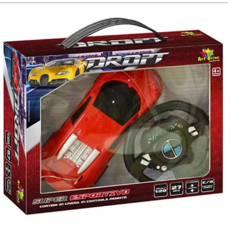 Carrinho Esportivo de Controle Remoto 3 Funções Sem Fio