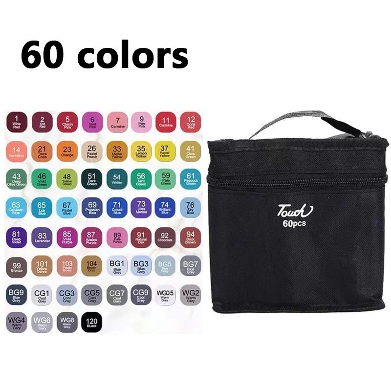 Conjunto de Canetas Artísticas Dupla Ponta Aquarela – Até 168 Cores