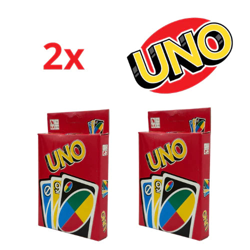 Jogo de Cartas Uno – Kit com 2 Baralhos de 108 Cartas