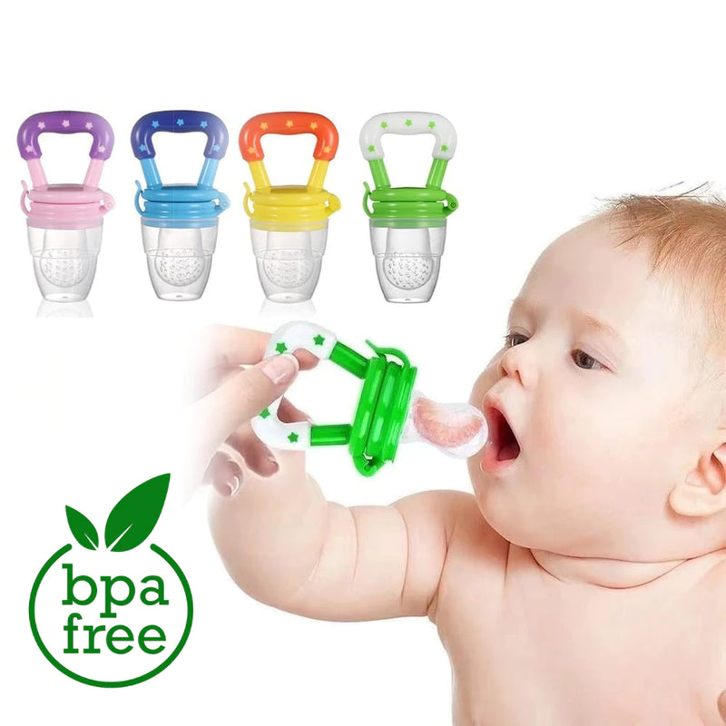 Kit Chupeta de Alimentação para Bebês – Até 2 Unidades para Frutas, Papinhas e Patês