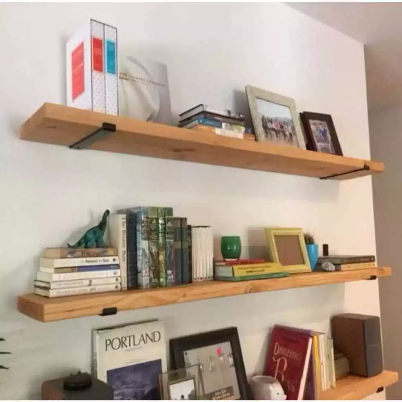 Kit Prateleiras Industriais com Mão Francesa Invertida – Luxo e Organização