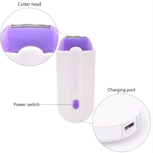 Depilador Elétrico a Laser Recarregável Sem Fio – Uso Facial e Corporal