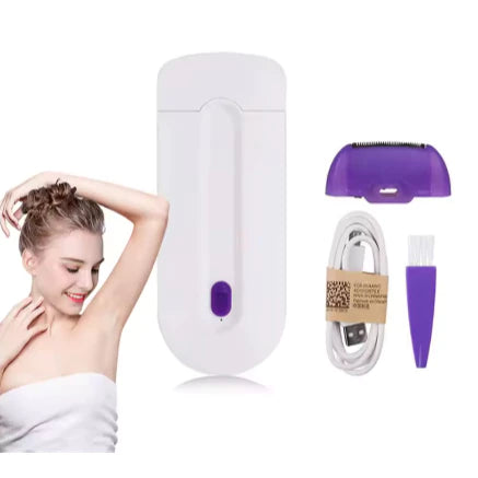 Depilador Elétrico a Laser Recarregável Sem Fio – Uso Facial e Corporal
