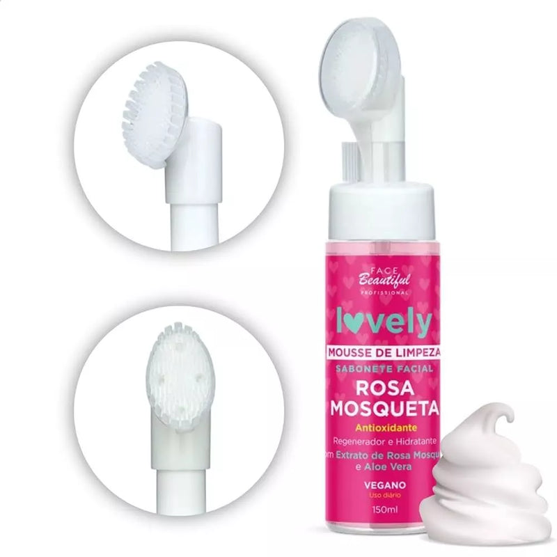 Kit Skincare Rosa Mosqueta – Limpeza Completa de Pele