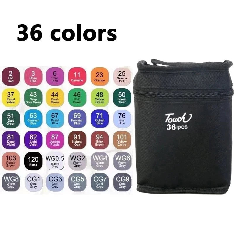 Conjunto de Canetas Artísticas Dupla Ponta Aquarela – Até 168 Cores