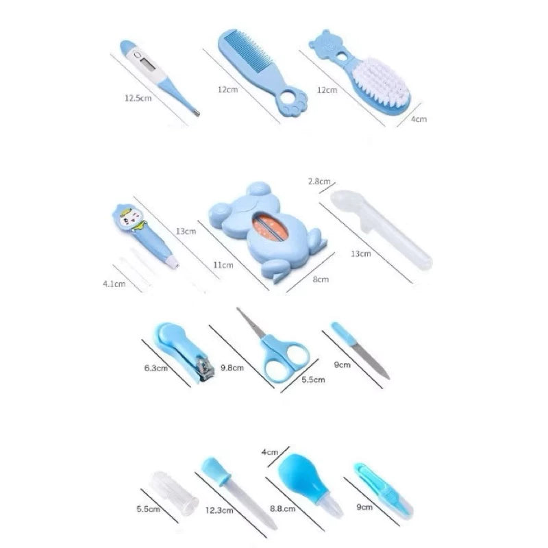 Kit Completo de Cuidados para Bebê – 13 Itens Essenciais + Bolsa Necessaire Infantil