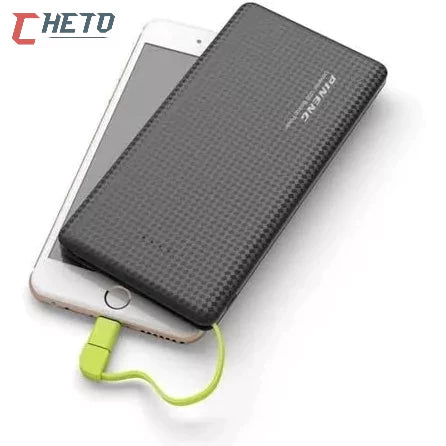 Carregador Portátil Pineng 10.000mAh e 5.000mAh – Power Bank com Adaptador iPhone/V8