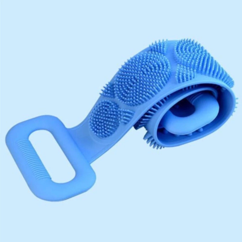 Esponja de Banho Lava Costas em Silicone Antibacteriano – Cores Sortidas