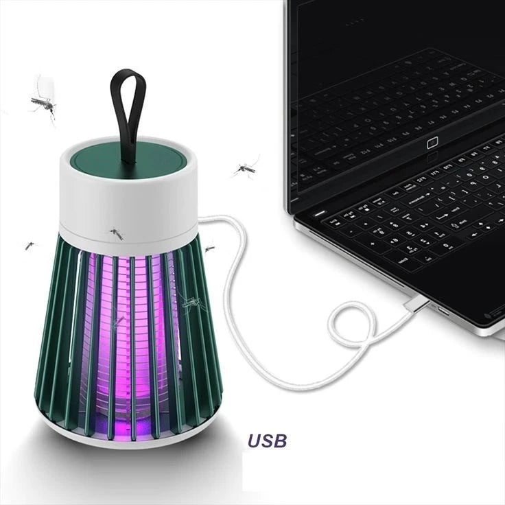 Armadilha Eletrônica de Insetos LED UV – Repelente Seguro e Silencioso