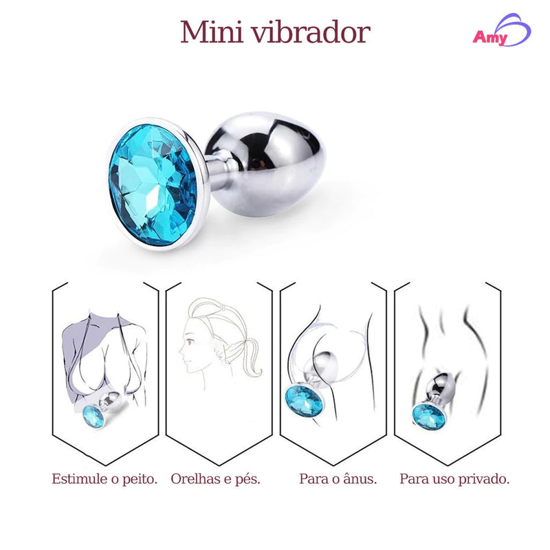 Plug Anal de Aço Inoxidável – Tamanhos P, M e G, Cores Variadas