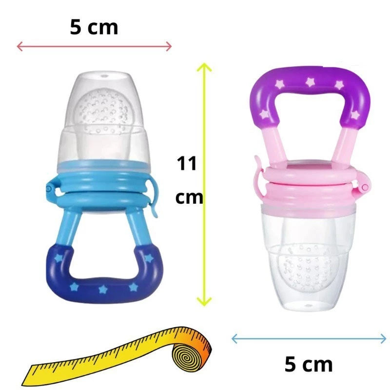 Kit Chupeta de Alimentação para Bebês – Até 2 Unidades para Frutas, Papinhas e Patês
