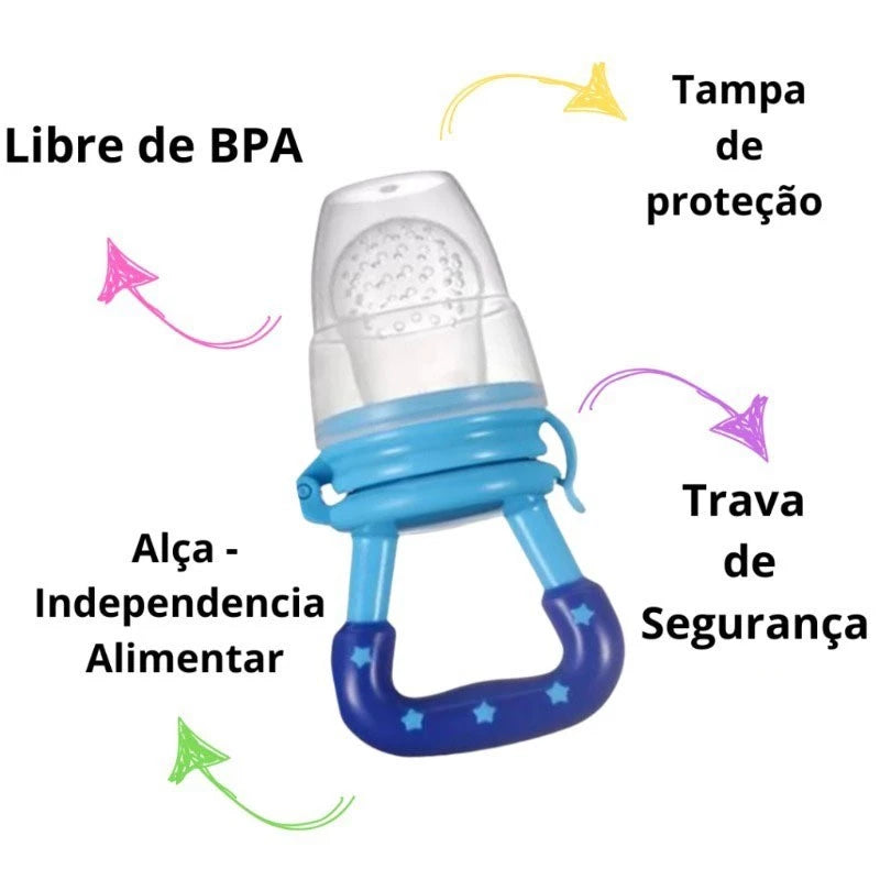 Kit Chupeta de Alimentação para Bebês – Até 2 Unidades para Frutas, Papinhas e Patês