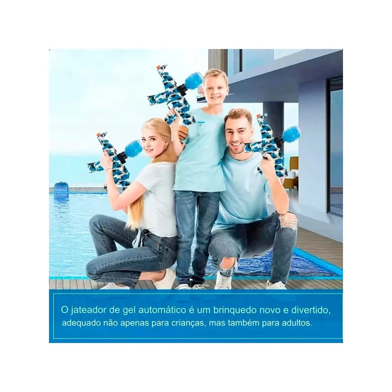 Rifle de Gel Blaster Elétrico M416 Automático – Com Silenciador + 5000 Bolinhas