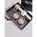 Kit Garrafa Térmica Inox 500ml + 3 Xícaras – Bebidas Quentes ou Frias