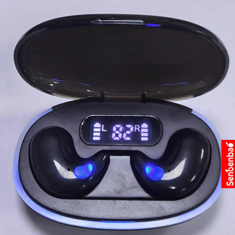 Fones de Ouvido Senbenbao X55 TWS Bluetooth – HiFi, Cancelamento de Ruído, À Prova d’Água, com Display LED