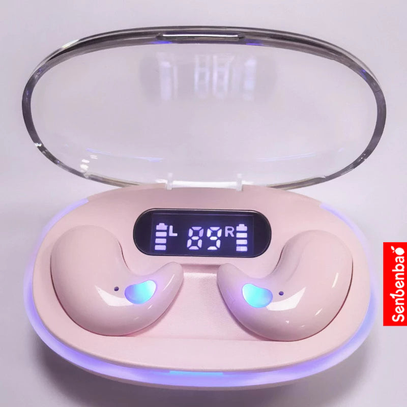 Fones de Ouvido Senbenbao X55 TWS Bluetooth – HiFi, Cancelamento de Ruído, À Prova d’Água, com Display LED