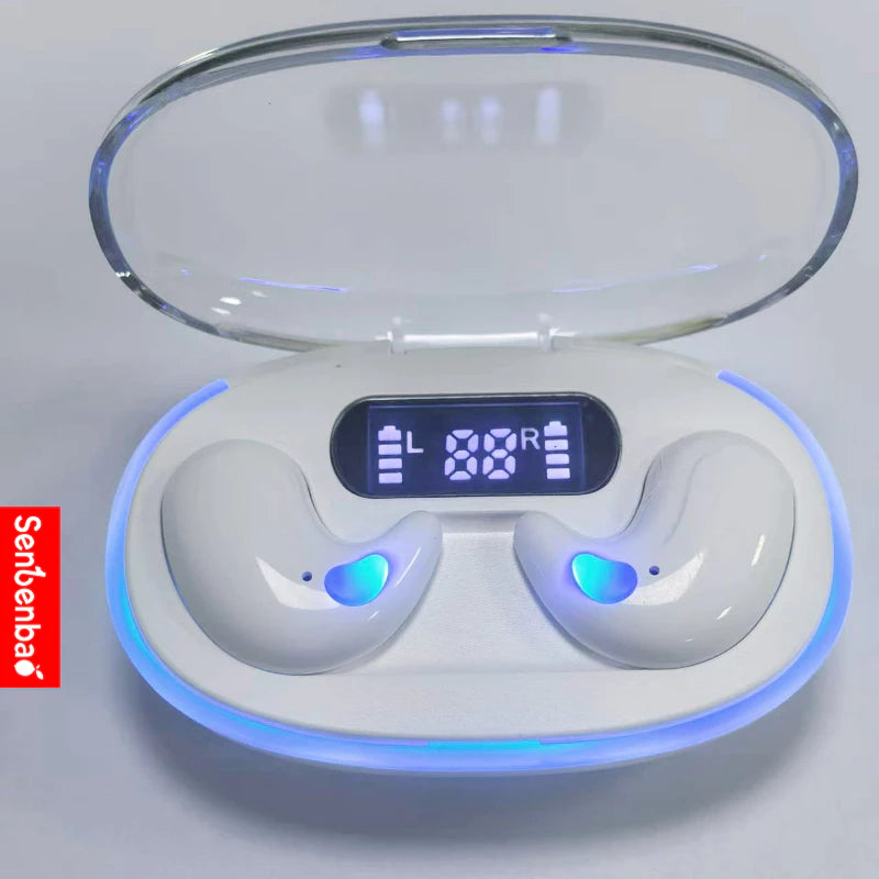 Fones de Ouvido Senbenbao X55 TWS Bluetooth – HiFi, Cancelamento de Ruído, À Prova d’Água, com Display LED